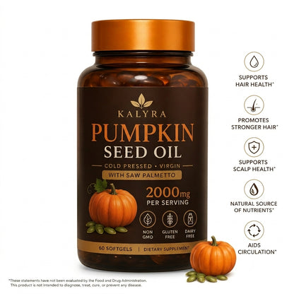 KalyraScalp Pumpkin Seed Oil SoftGels 60-Day Supply
